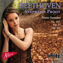 BEETHOVEN Stephanie Proot Piano Sonatas Op