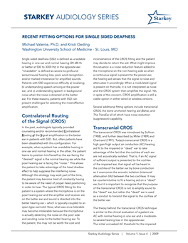 Starkey Audiology Series Volume 1, Issue 4