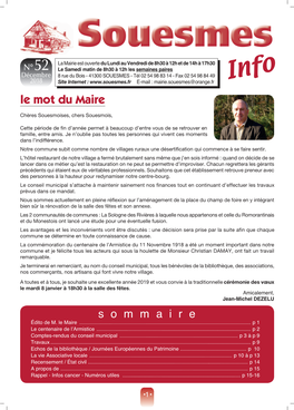 Souesmes Info N° 52