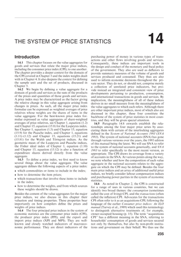 The System of Price Statistics 14