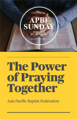 APBF Sunday Power of Praying Together 2020