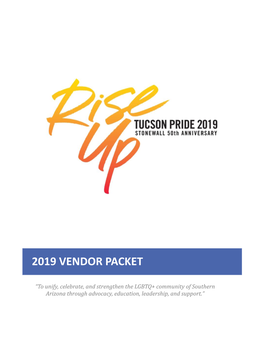 2019 Vendor Packet