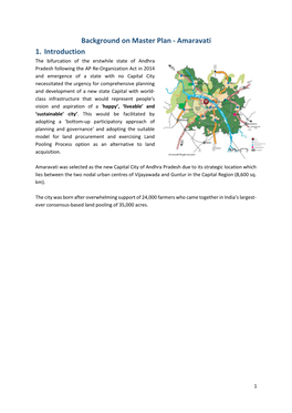 Background on Master Plan - Amaravati 1