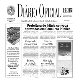 Prefeitura De Irituia Convoca Aprovados Em Concurso Público