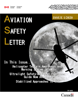 Aviation Safety Letter Is Published by Transport Note: Reprints of Original Aviation Safety Letter Material Are Canada, Civil Aviation