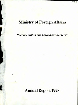 Ministry of Foreign Affairs Annual Report 1998