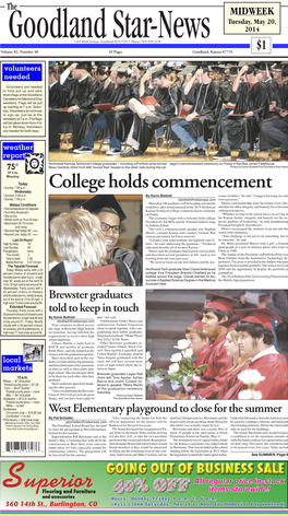 College Holds Commencement Wednesday • Sunrise, 5:28 A.M