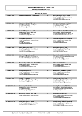 Sheffield & Hallamshire FA County Cups Youth Challenge Cup (U16)