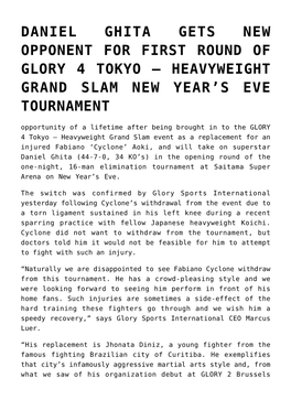 Heavyweight Grand Slam New Year's Eve Tournament