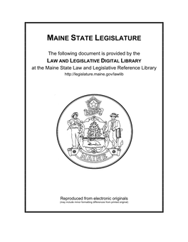 Maine State Legislature