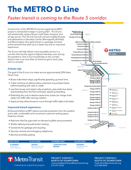 D Line Fact Sheet