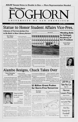 Statue to Honor Student Affairs Vice-Pres