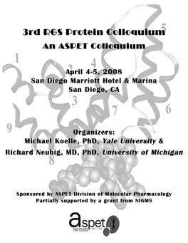 3Rd RGS Protein Colloquium