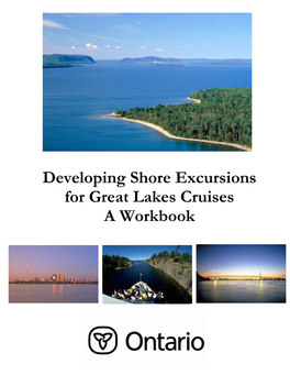 Developing Shore Excursions for Great Lakes Cruises a Workbook