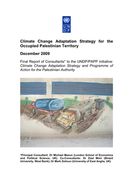 Climate Change Adaptation Strategy for the Occupied Palestinian Territory