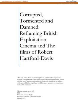 Robert Hartford-Davis and British Exploitation Cinema of the 1960S