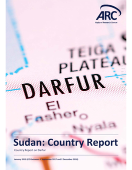 Sudan: Country Report Country Report on Darfur