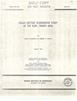 Ocean Bottom Seismometer Study of the Kuril Trench Area