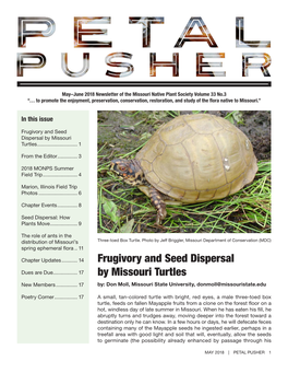 Frugivory and Seed Dispersal by Missouri Turtles