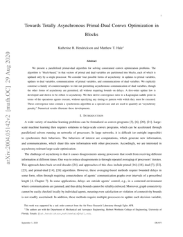 Towards Totally Asynchronous Primal-Dual Convex Optimization in Blocks