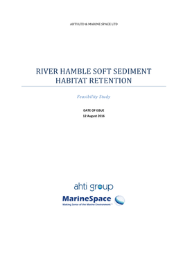 River Hamble Soft Sediment Habitat Retention