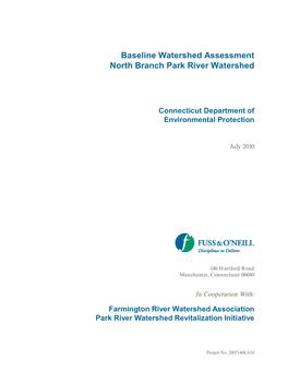 Baseline Watershed Assessment North Branch Park River Watershed