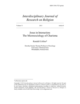 Interdisciplinary Journal of Research on Religion ______