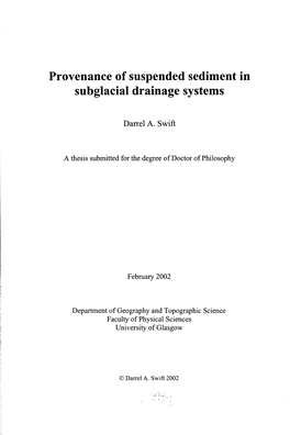 Suspended Sediment Transport