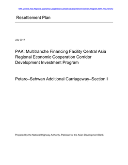 Land Acquisition and Resettlement Plan