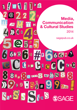 Media, Communication & Cultural Studies