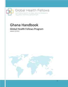 Ghana Handbook Global Health Fellows Program Updated: 3/27/2015