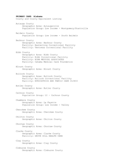 HPSA Geographic Area: East Baton Rouge LSU Gardere Area Facility: Baton Rouge Primary Care Collaborative, Inc