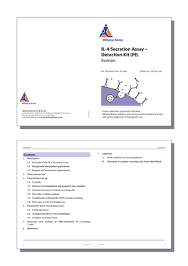 IL-4 Secretion Assay – Detection Kit (PE) Human