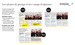 Les Photos De Groupe Et Les « Rangs D'oignons »