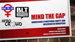 Addressing Structural Equity and Inclusion