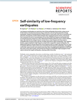 Self-Similarity of Low-Frequency Earthquakes M
