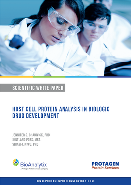 Host Cell Protein Analysis in Biologic Drug Development