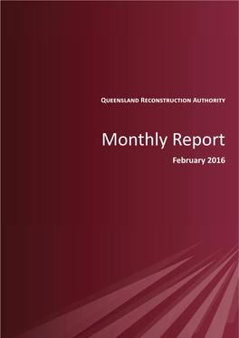 Monthly Report February 2016