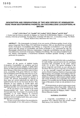 (Coleoptera) in Britain