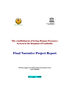 Final Narrative Project Report