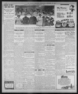 BOXING Managers Bide of the and Players, But, Third Quarter (Franklin) Pritchard for Rans PAR-EXCELLEN- Spectator's Standpoint, They Are Thompson