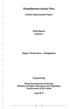 Resettlement Action Plan