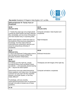 Exoplanet, 51 Pegasi B, Solar System, VLT, La Silla. Esocast Episode 79: Twenty Years of Exoplanets