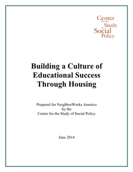 Building a Culture of Educational Success Through Housing