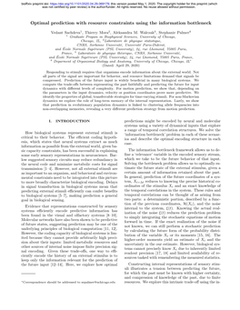 Optimal Prediction with Resource Constraints Using the Information Bottleneck