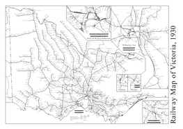 Railway Map of Victoria, 1930