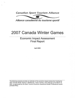 2007 Whitehorse Canada Winter Games