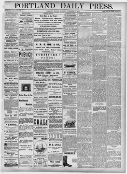 Portland Daily Press: September 11, 1877