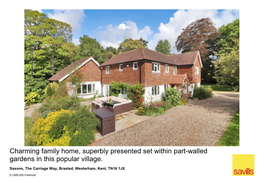 Charming Family Home, Superbly Presented Set Within Part-Walled Gardens in This Popular Village