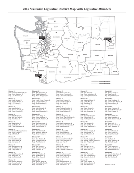 Legislative District Map with Legislative Members